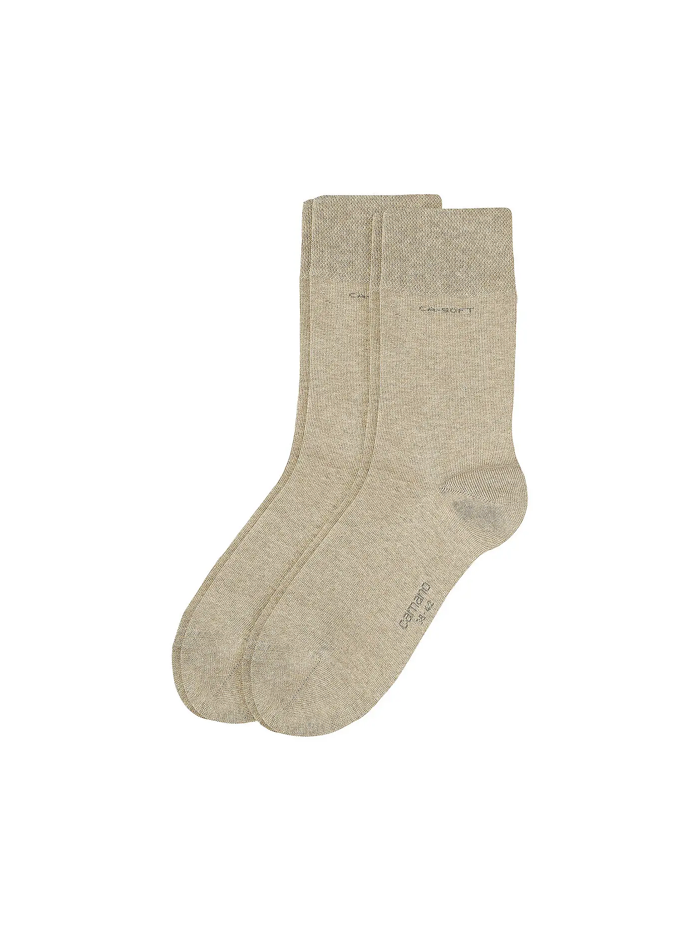 CAMANO | Socken 2er Pkg schwarz | beige